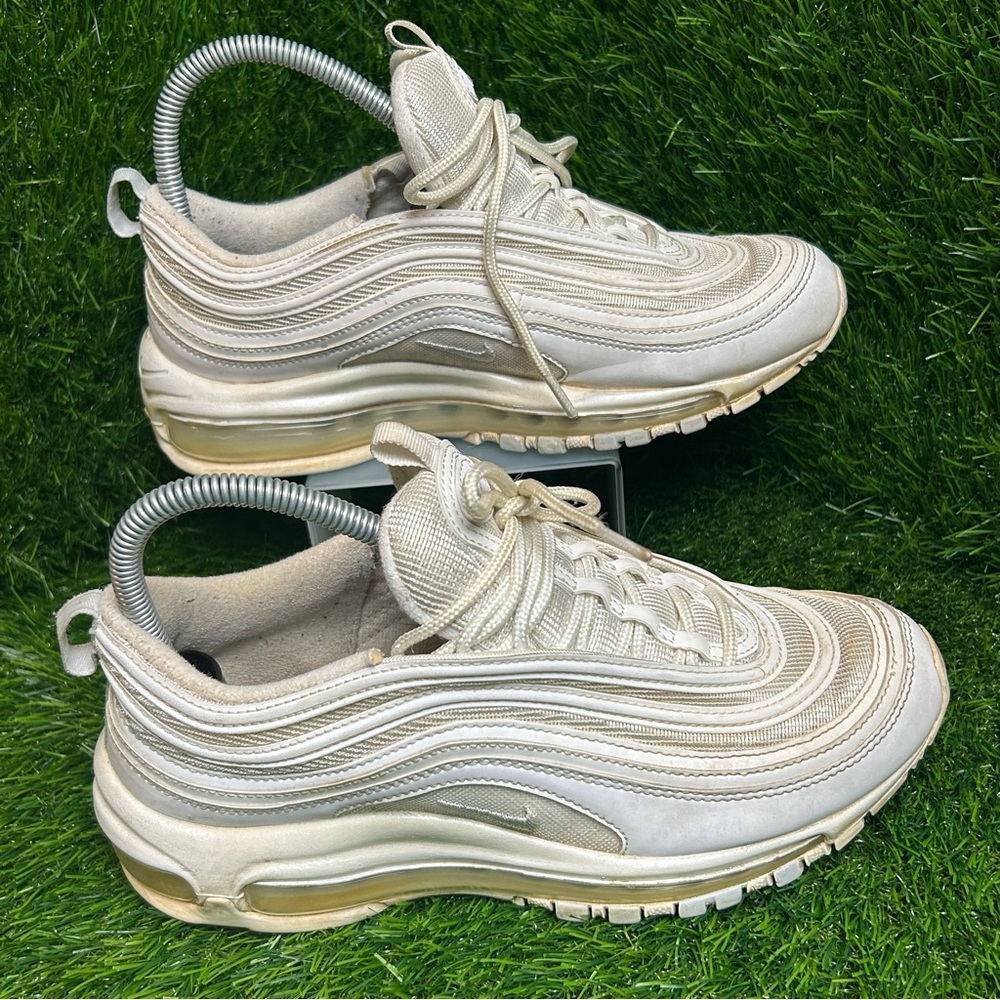 Nike Air Max 97 Triple White Wolf Gray, Woman's Size 8.5 921733-100